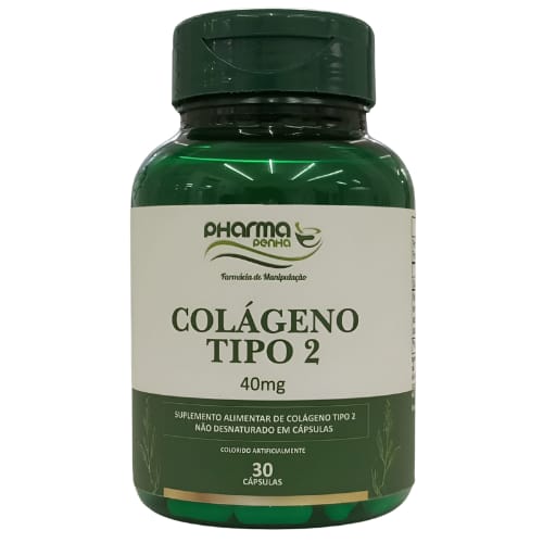Colágeno Tipo II 40mg 30 Cápsulas - Pharmapenha